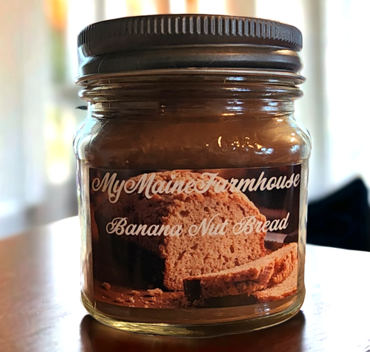 Banana Nut Bread Soy Candle – Warm Baked Banana & Cozy Sweet Bread Scent