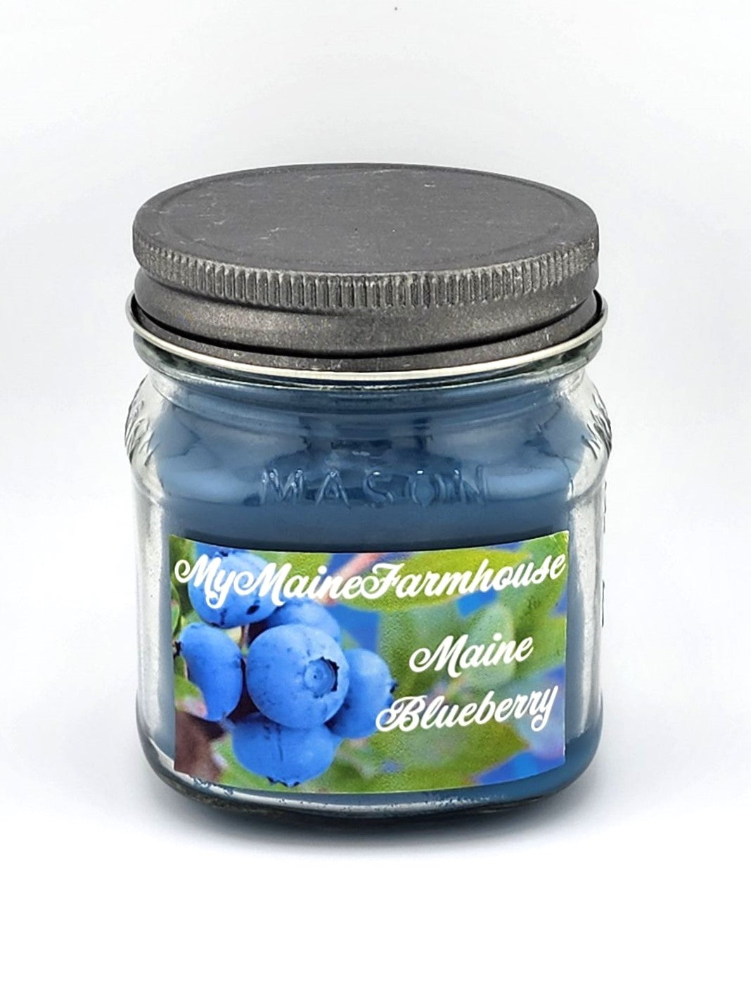 Maine Blueberry Soy Candle Sweet Wild Blueberry Scent Fresh Fruit Candle Hand-Poured in Maine