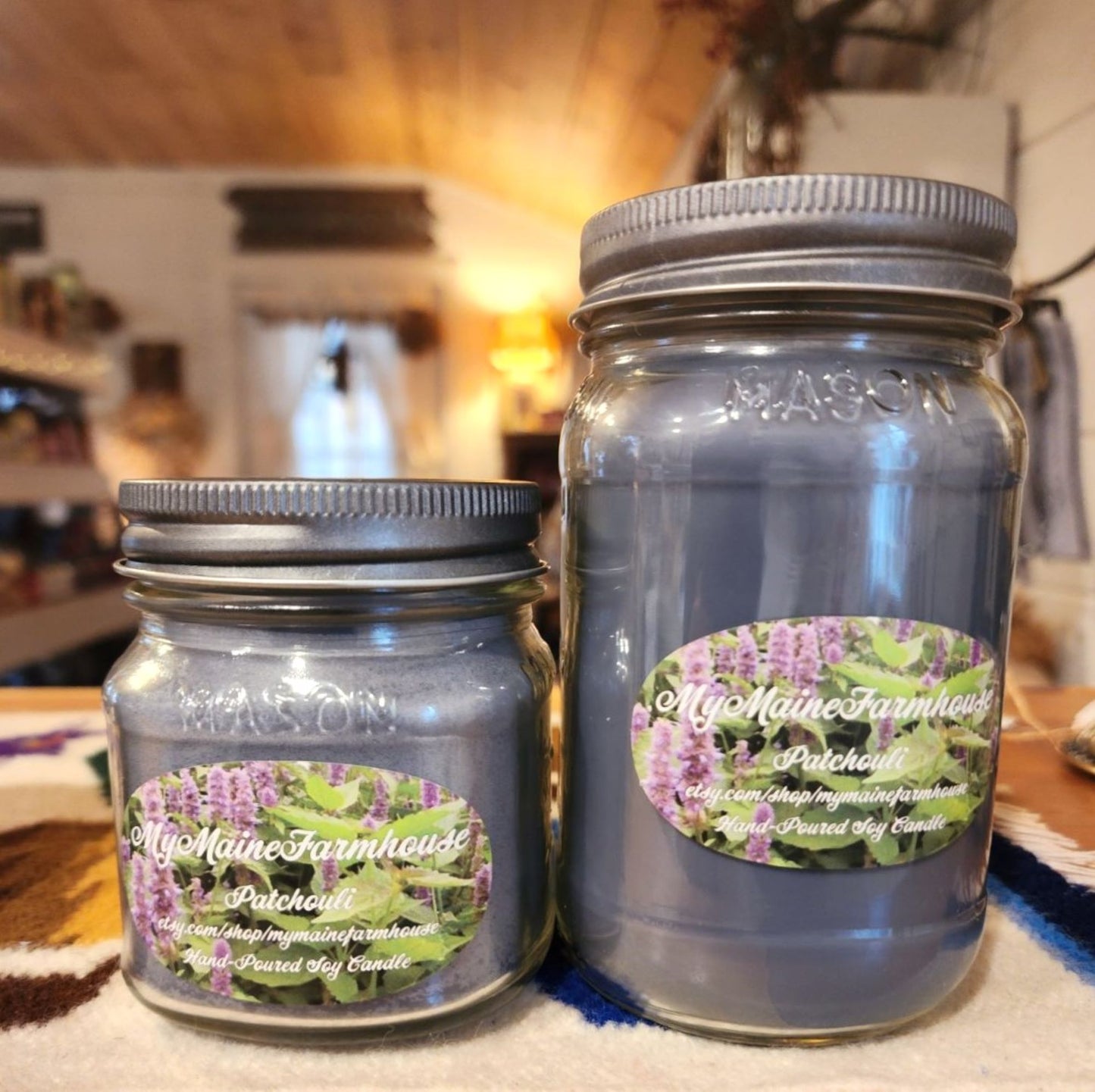 Patchouli Soy Candle – Deep Earthy Patchouli & Warm Grounding Scent