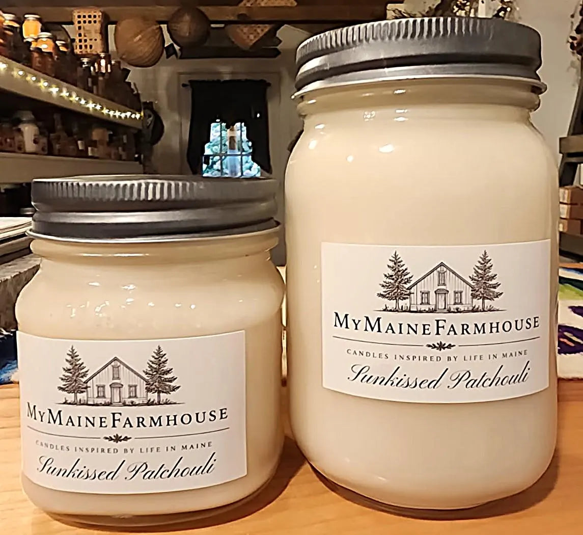 Sun-Kissed Patchouli Soy Candle – Soft Earthy Patchouli & Warm Golden Glow Scent