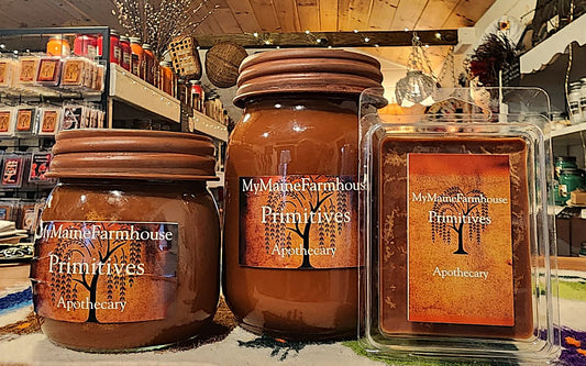 Apothecary Soy Candle – Herbal, Clean & Calming Vintage-Inspired Scent Primitive