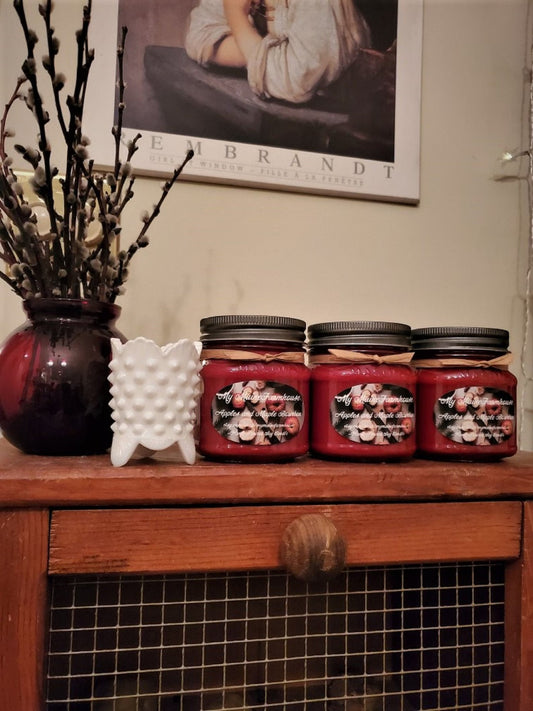 Apples & Maple Bourbon Soy Candle — Warm, Cozy, Hand-Poured in Maine