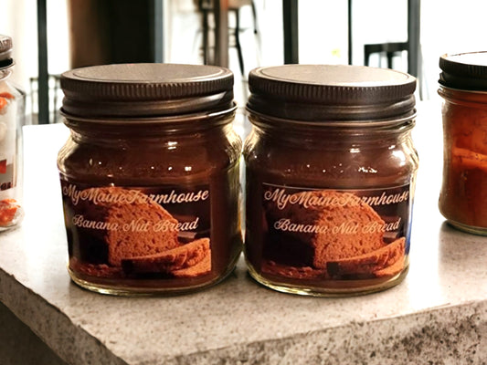 Banana Nut Bread Soy Candle – Warm Baked Banana & Cozy Sweet Bread Scent