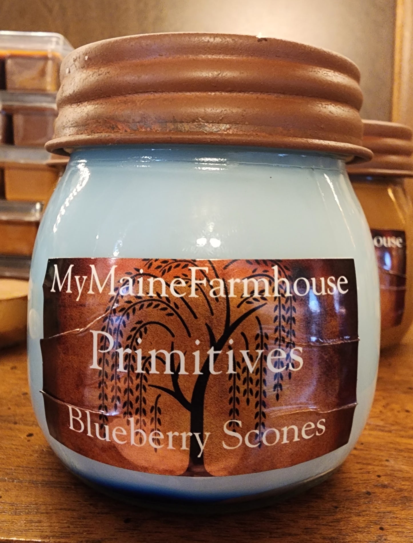 Blueberry Scones Soy Candle – Fresh Baked Bakery Scent Primitive
