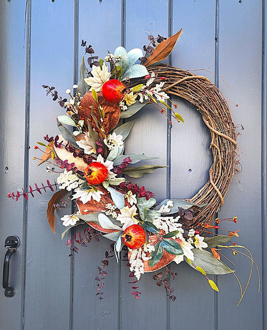 Faded Orchard Fall Grapevine Wreath