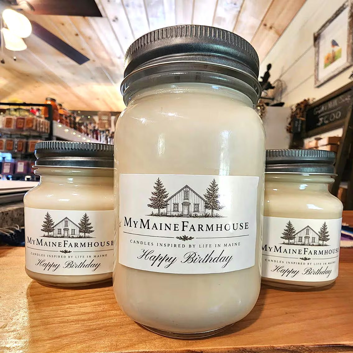 Happy Birthday Soy Candle – Sweet Vanilla Cake & Celebration Scent