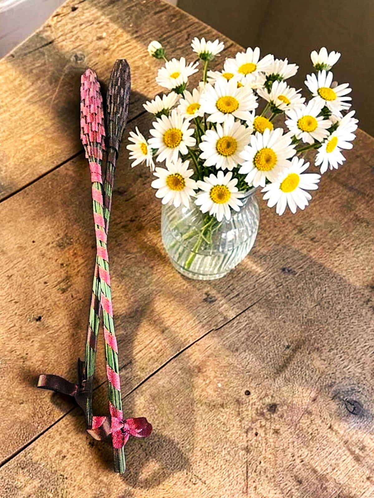 Handwoven Lavender Wand • Maine Grown • Traditional Botanical Keepsake • Fragrant Farmhouse Gift