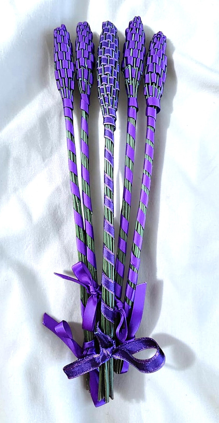 Handwoven Lavender Wand • Maine Grown • Traditional Botanical Keepsake • Fragrant Farmhouse Gift