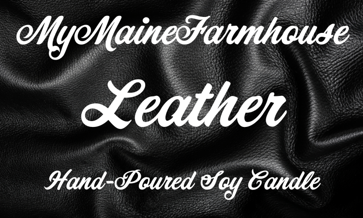 Leather Soy Candle – Rich Warm Leather & Rustic Cozy Scent