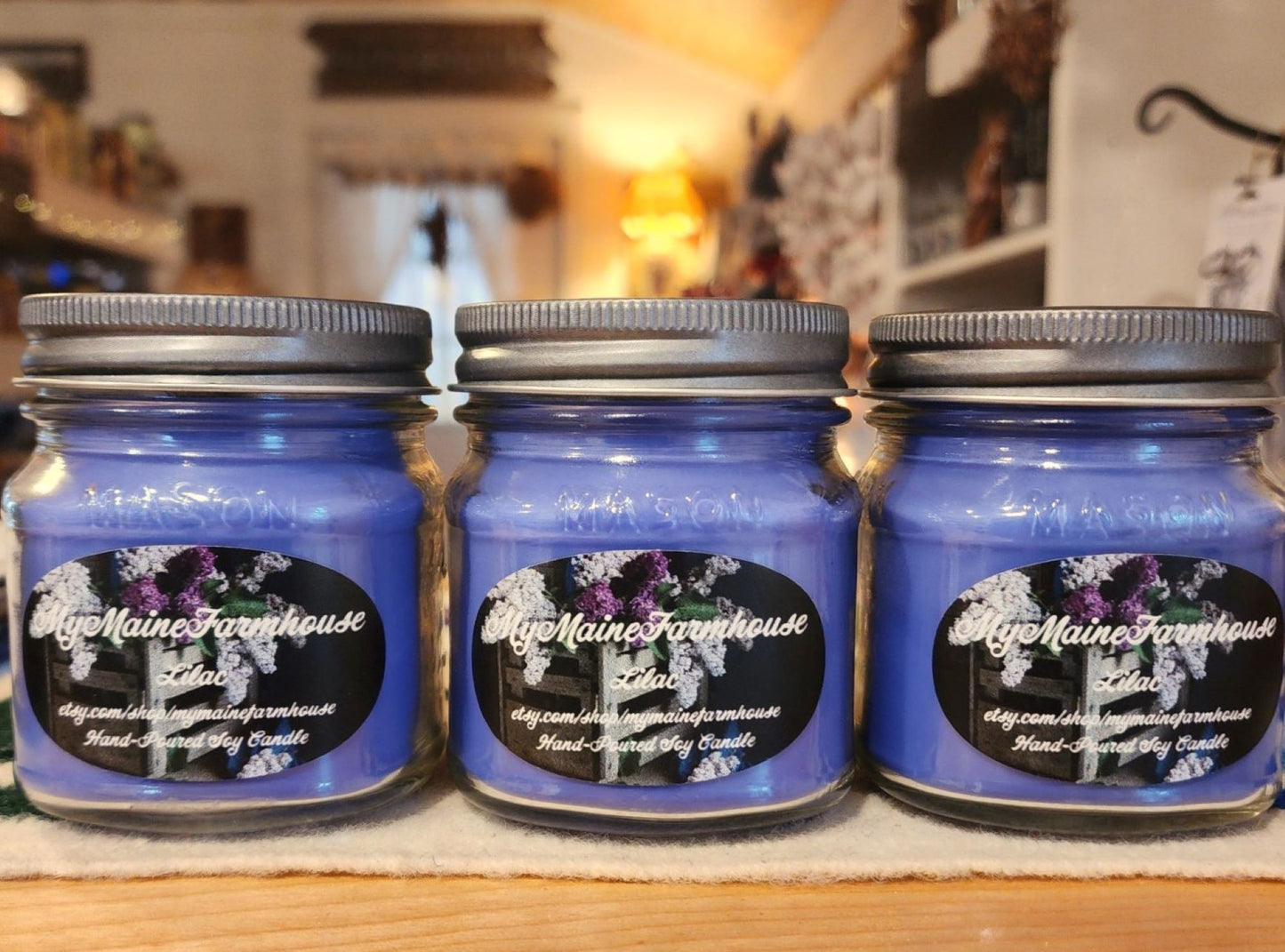 Lilac Soy Candle | Fresh Spring Floral | Hand-Poured in Maine