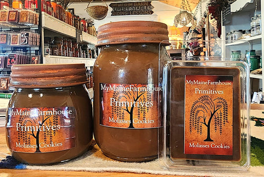 Molasses Cookies Soy Candle – Warm Spiced Bakery & Old-Fashioned Cozy Scent Primitive