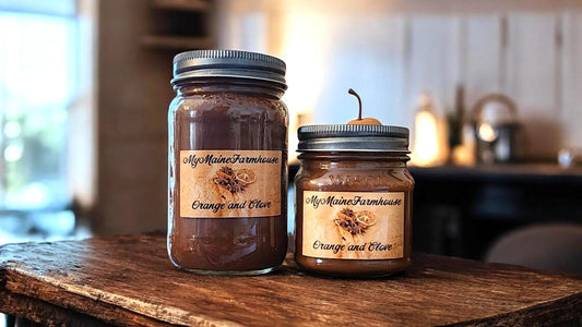 Orange & Clove Soy Candle | Warm Spiced Citrus Farmhouse Candle