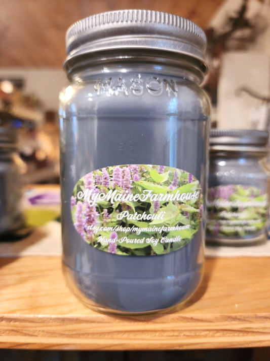 Patchouli Soy Candle – Deep Earthy Patchouli & Warm Grounding Scent