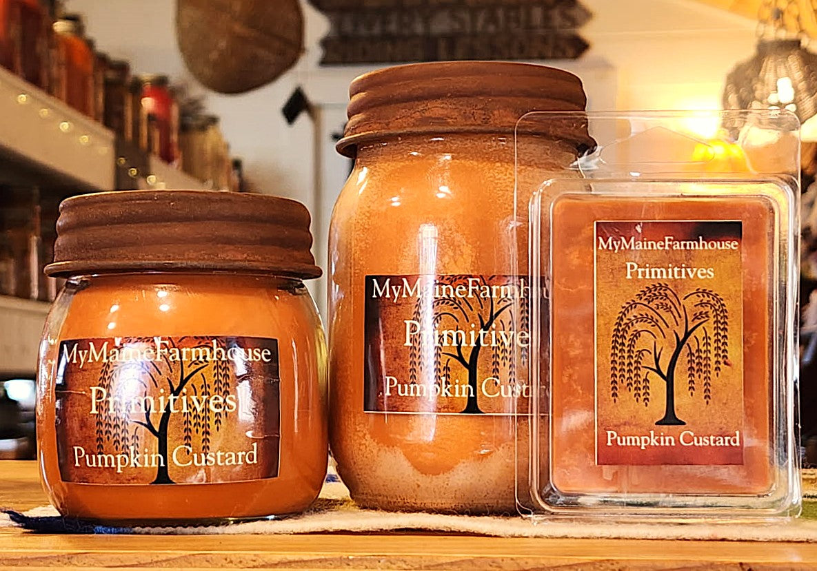 Butterscotch & Bourbon Soy Candle – Warm Sweet & Smooth Cozy Scent Primitive