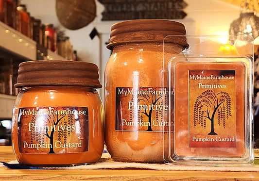 Butterscotch & Bourbon Soy Candle – Warm Sweet & Smooth Cozy Scent Primitive
