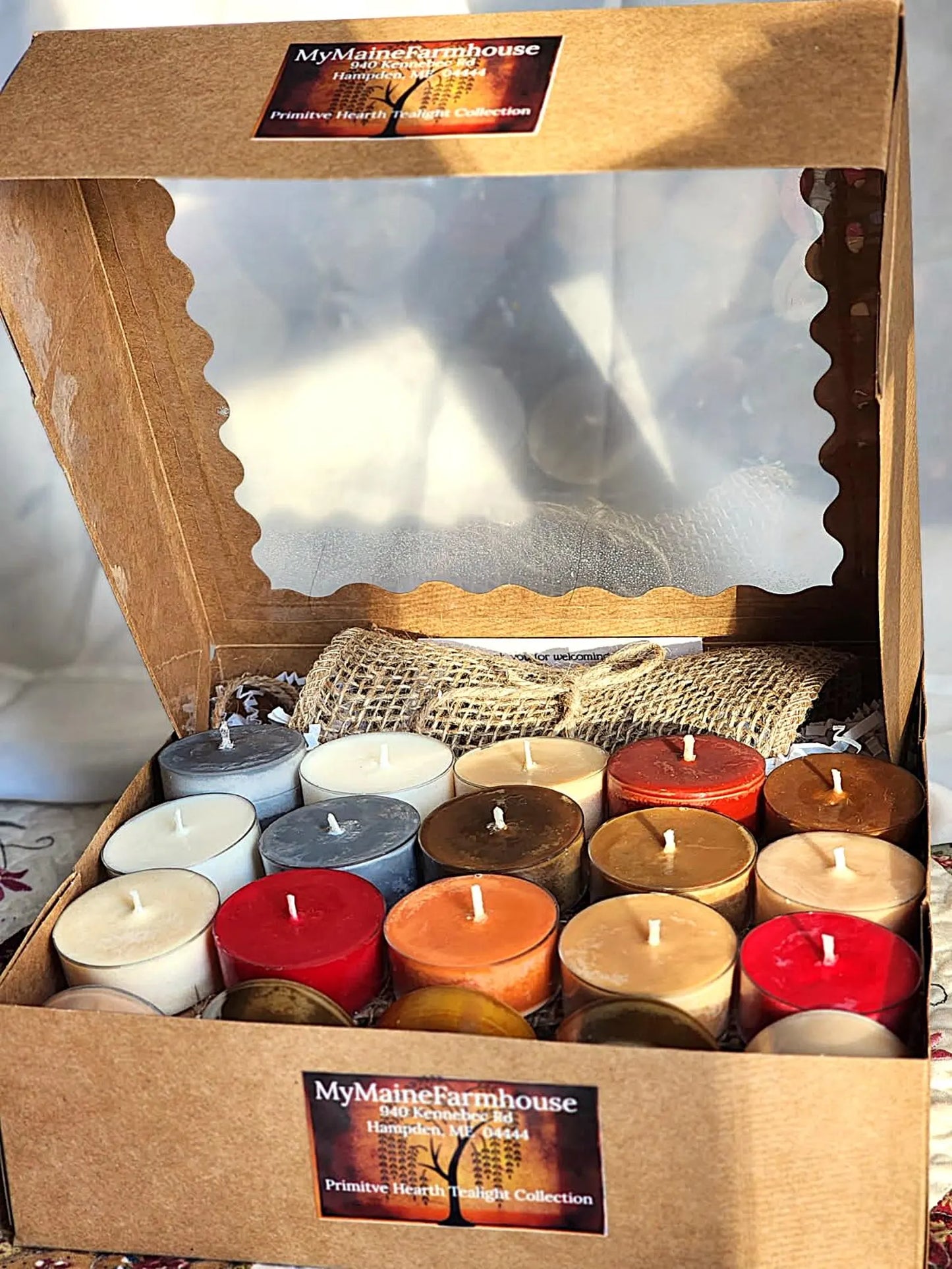 Primitive Hearth Tealight Collection | Cozy Farmhouse Soy Candle Sampler