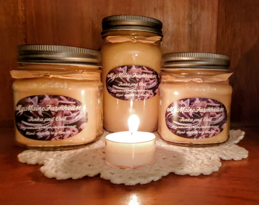 Tonka & Oud Soy Candle – Warm Sweet Tonka & Deep Wood Luxury Scent