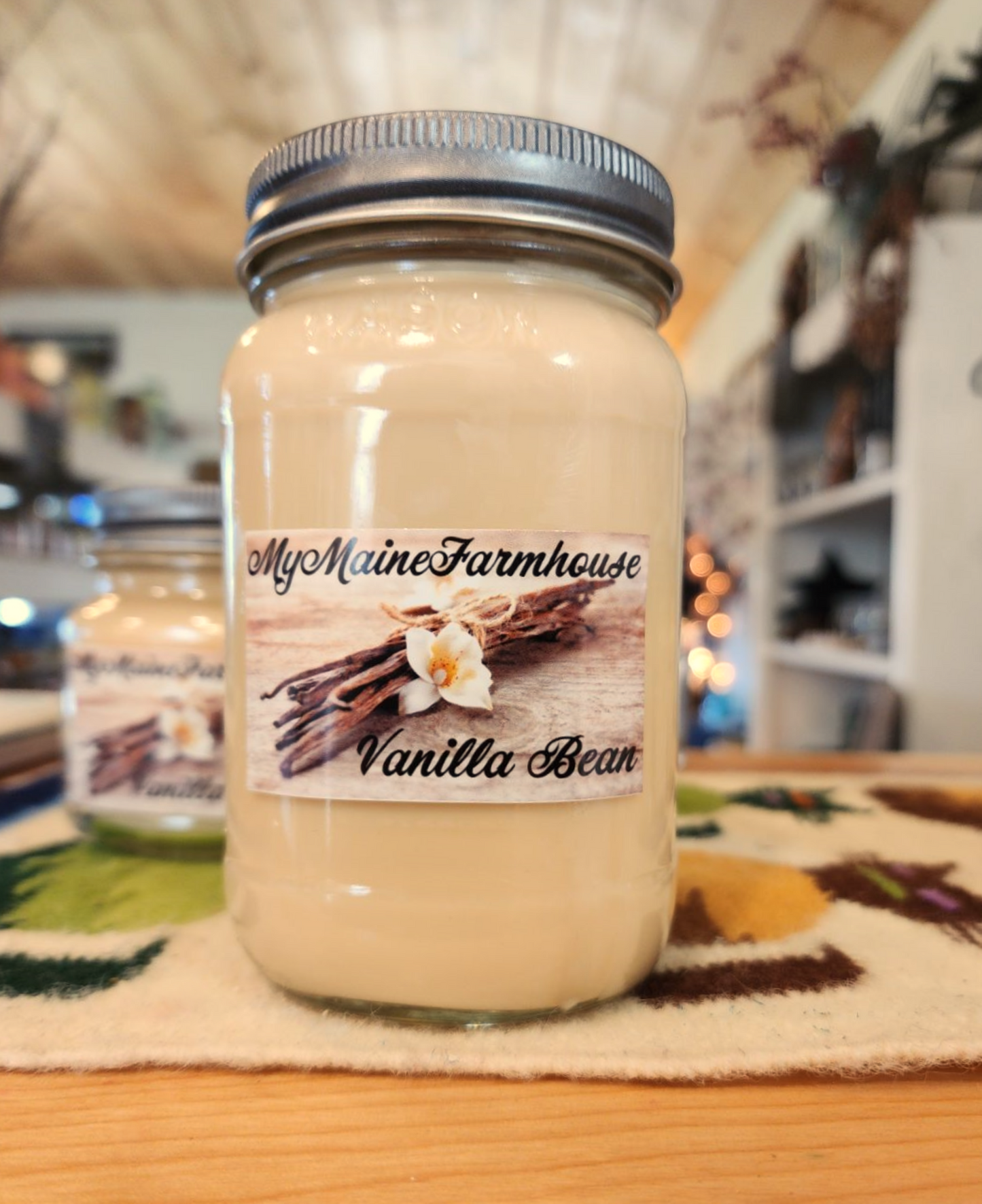 Vanilla Bean Soy Candle – Warm Creamy Vanilla & Cozy Classic Scent