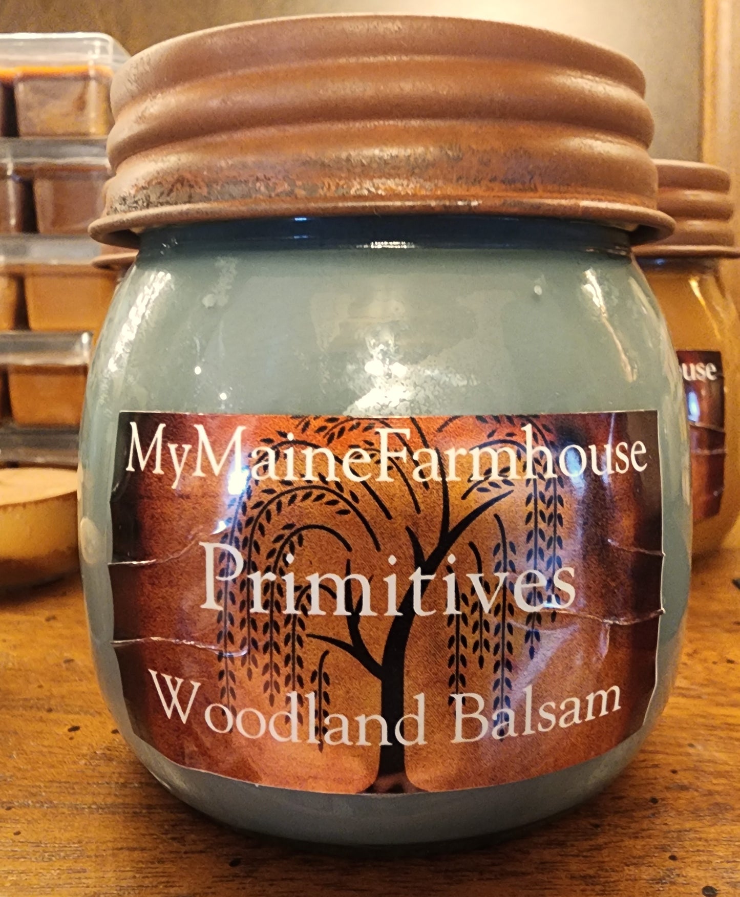 Woodland Balsam Soy Candle – Fresh Evergreen Forest & Maine Woods Scent Primitive