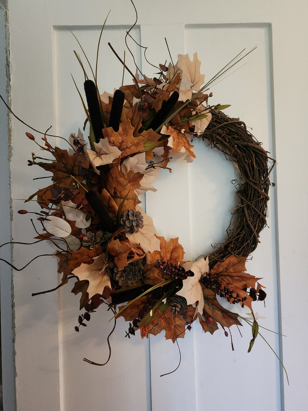 Home Before Winter – Autumn Farmhouse Wreath