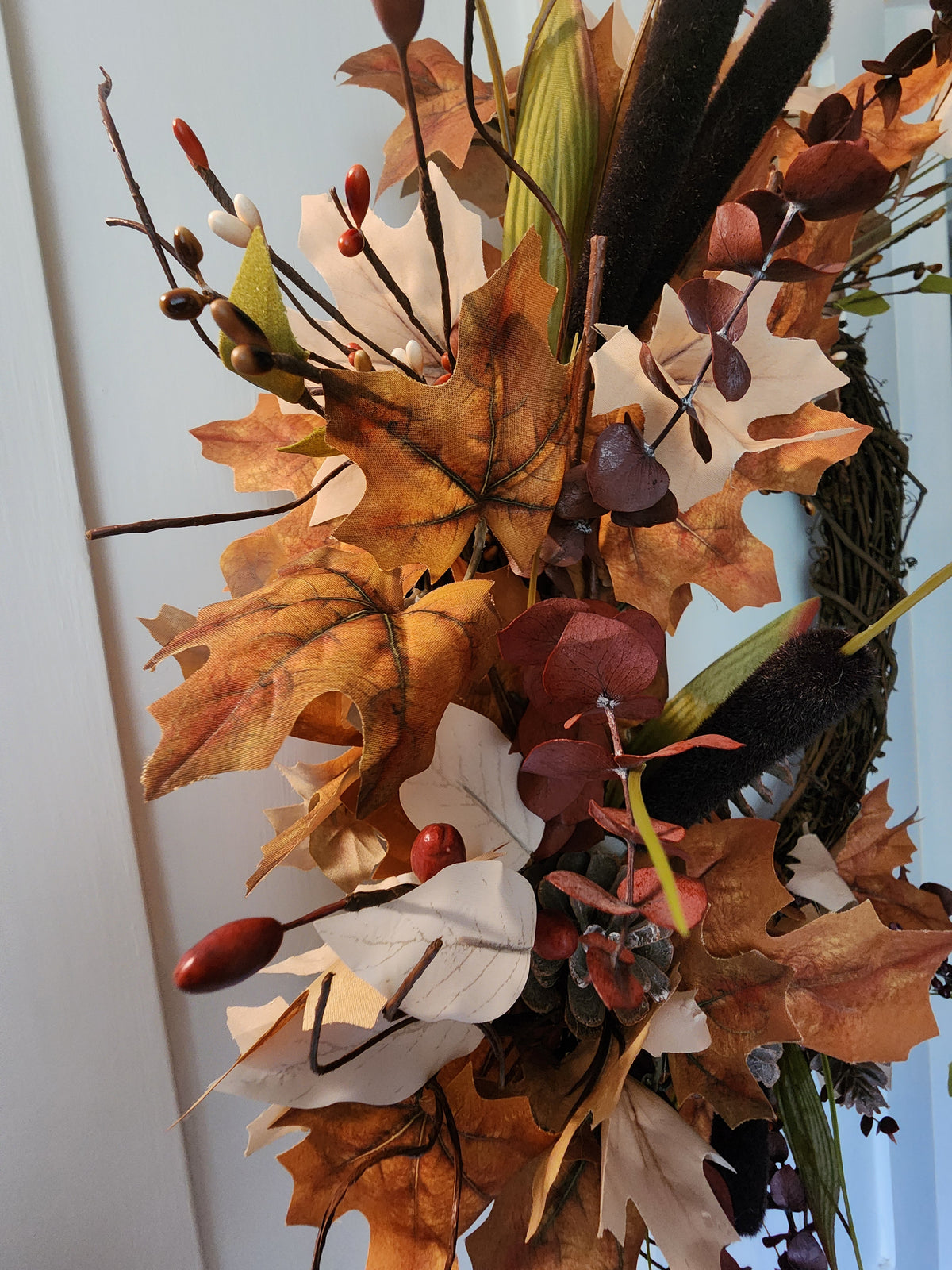 Home Before Winter – Autumn Farmhouse Wreath