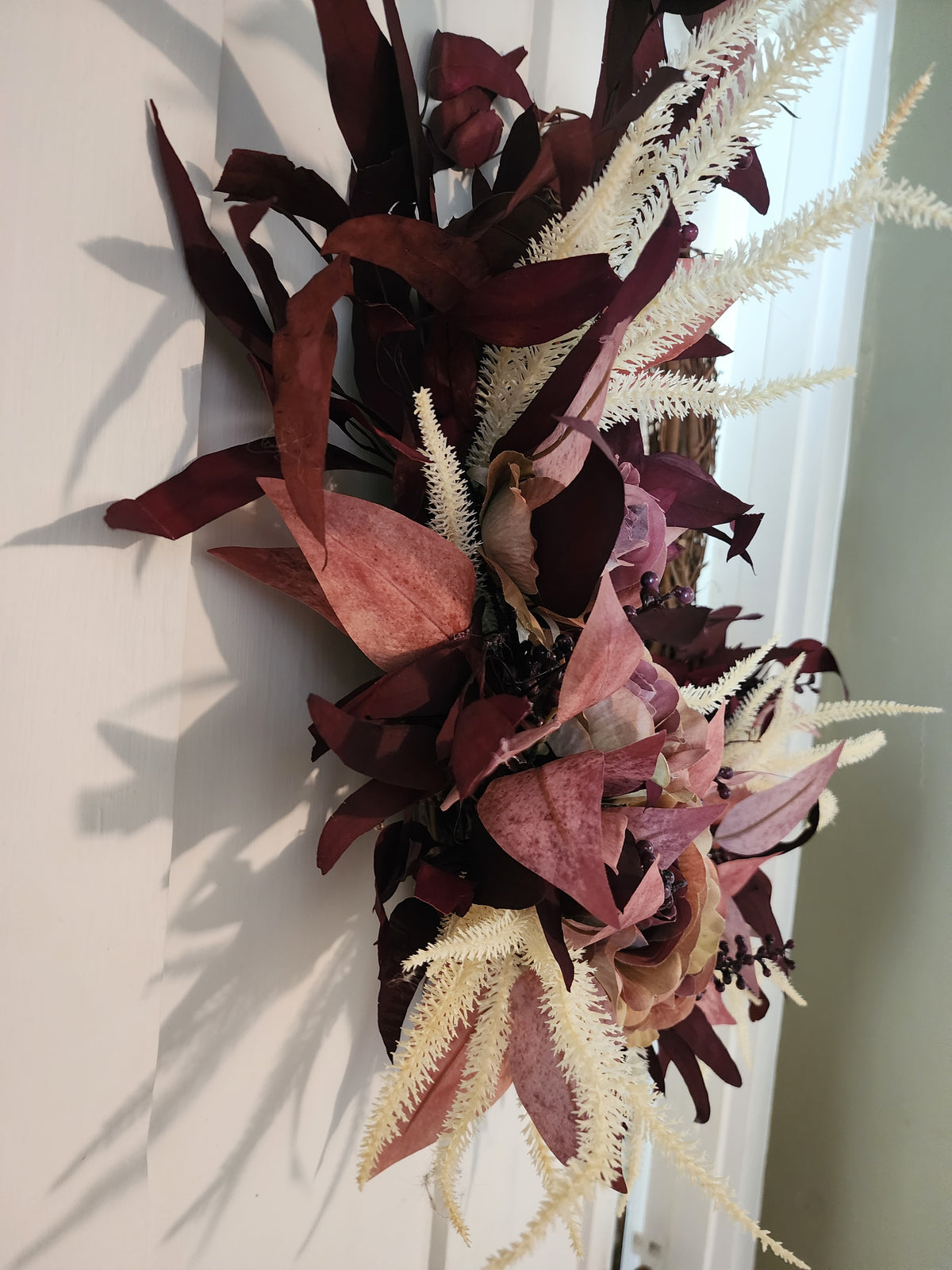 Romantic Moody Farmhouse Wreath – Autumn Floral Wreath