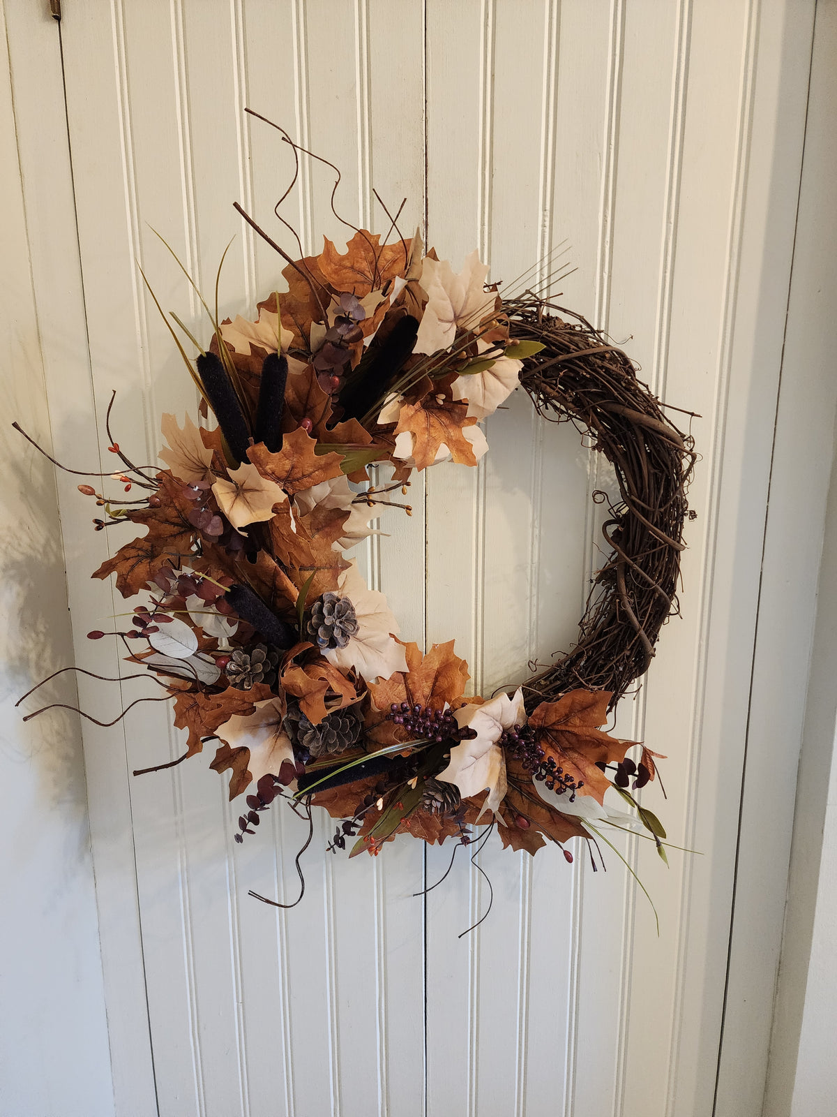 Home Before Winter – Autumn Farmhouse Wreath