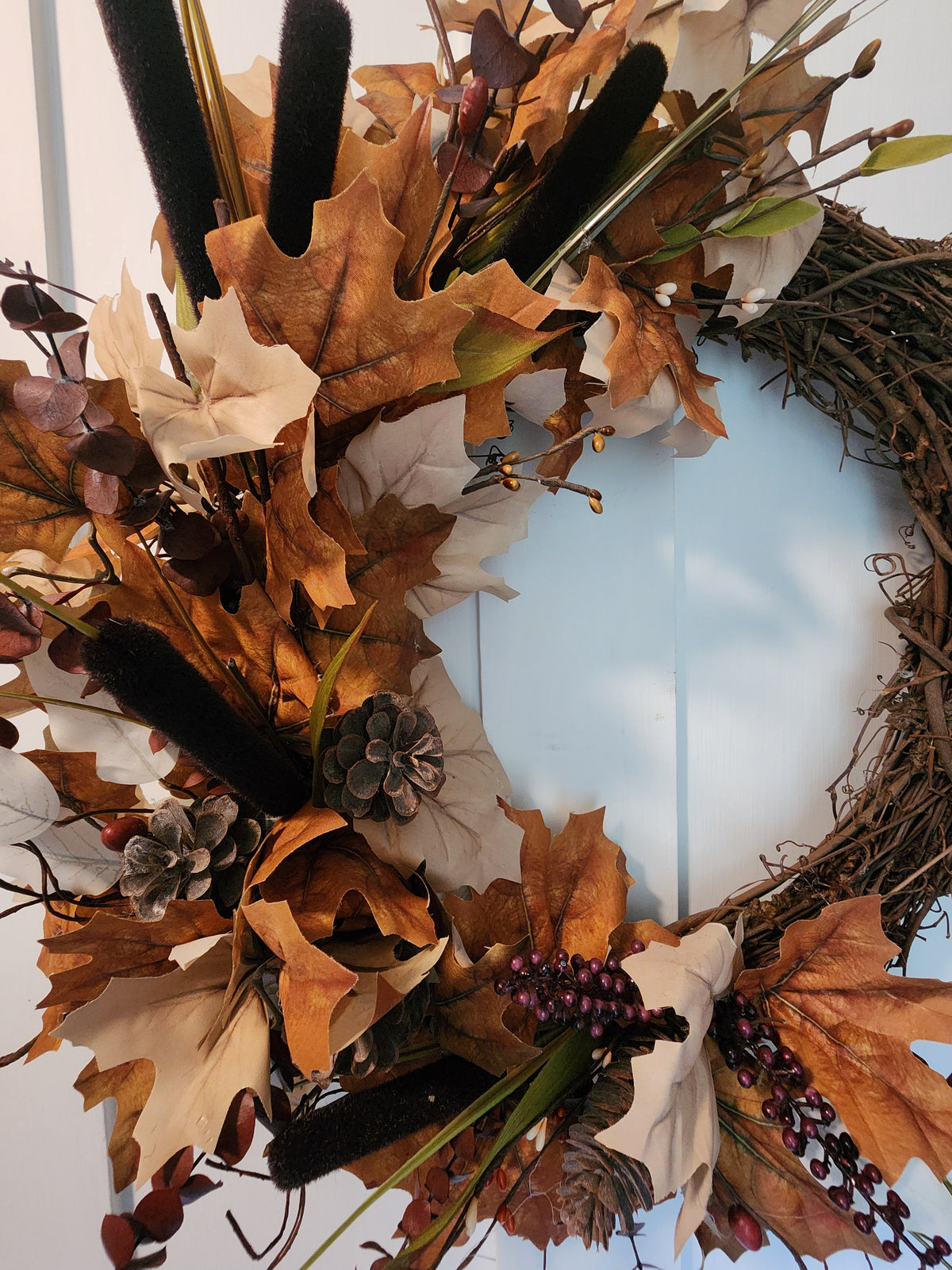 Home Before Winter – Autumn Farmhouse Wreath